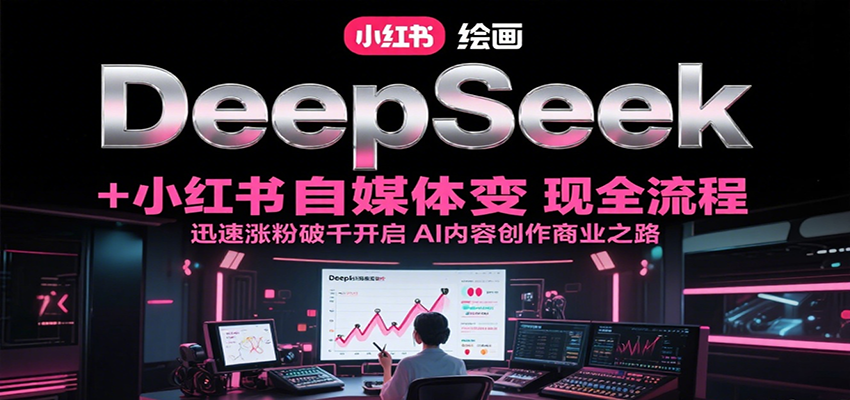 DeepSeek绘画+小红书自媒体变现全流程，迅速涨粉破千开启AI内容创作商业之路-我爱发帖