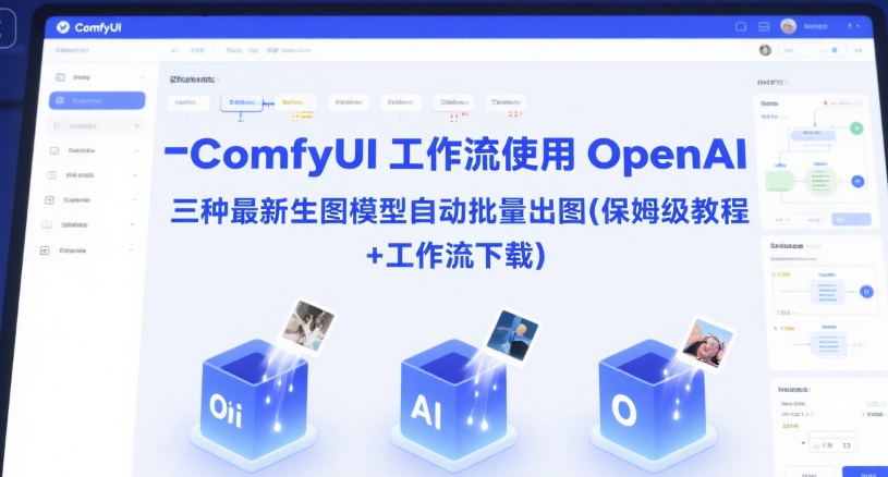 ComfyUI 工作流使用 OpenAI 三种最新生图模型自动批量出图(保姆级教程+工作流下载)-我爱发帖