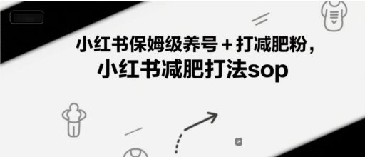 小红书保姆级养号+打减肥粉，小红书减肥打法sop-我爱发帖