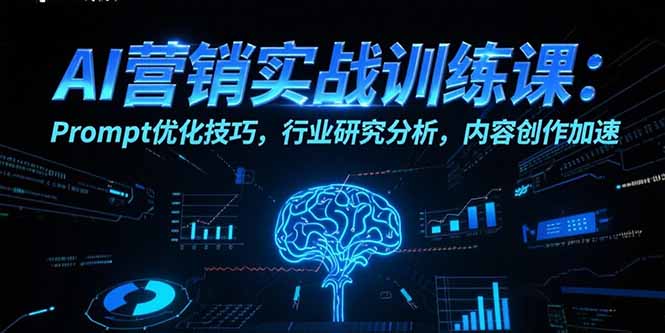AI营销实战训练课：Prompt优化技巧，行业研究分析，内容创作加速-我爱发帖
