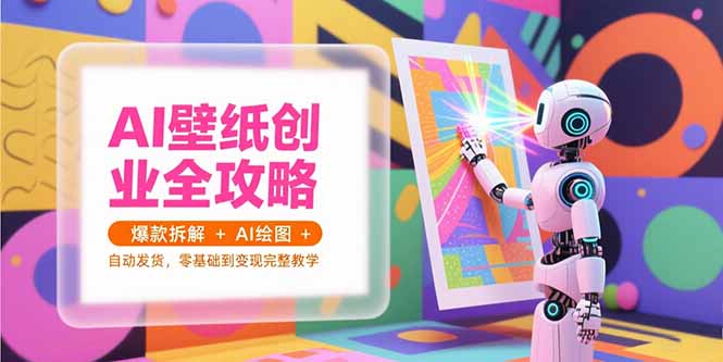 AI壁纸创业全攻略，爆款拆解+AI绘图+自动发货，零基础到变现完整教学-我爱发帖