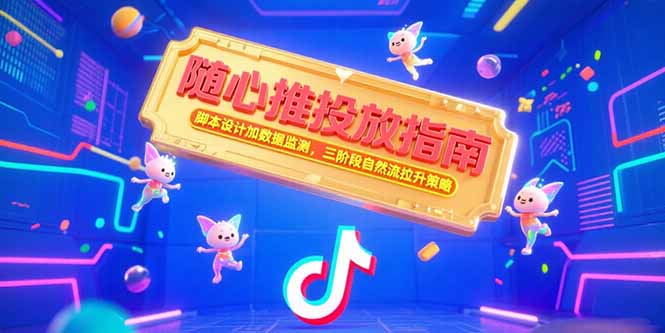 随心推投放指南，脚本设计加数据监测，三阶段自然流拉升策略-我爱发帖
