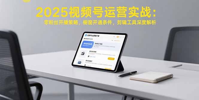 2025视频号运营实战：零粉丝开播策略，橱窗开通条件，剪辑工具深度解析-我爱发帖