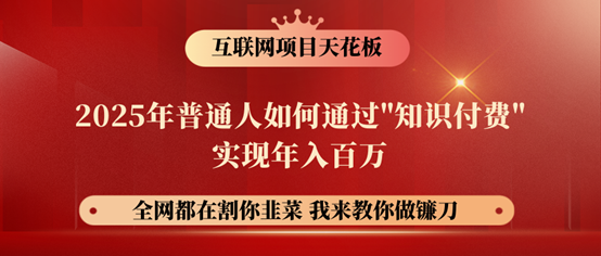 镰刀训练营超级IP合伙人，25年普通人如何通过“知识付费”年入百万！-我爱发帖