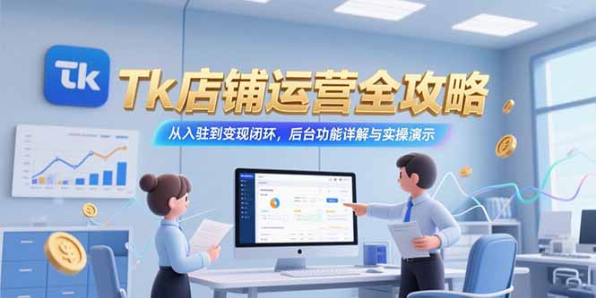 Tk店铺运营全攻略，从入驻到变现闭环，后台功能详解与实操演示-我爱发帖