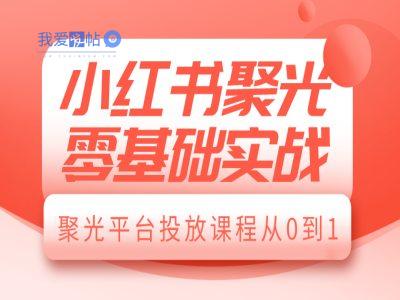 小红书聚光零基础实战，聚光平台投放课程从0到1-我爱发帖