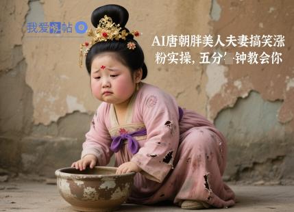 AI唐朝胖美人夫妻搞笑涨粉实操，五分钟教会你-我爱发帖