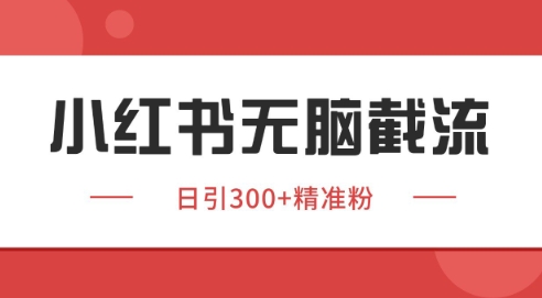 小红书截流同行客源，独家野路子获客玩法 日引200+暴力获客【揭秘】-我爱发帖