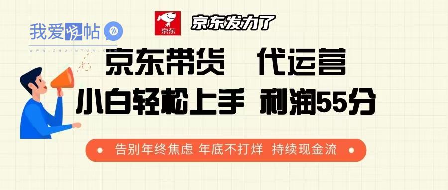 京东带货 代运营 利润55分 告别年终焦虑 年底不打烊 持续现金流-我爱发帖