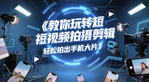 教你玩转短视频拍摄剪辑，轻松拍出手机大片-我爱发帖