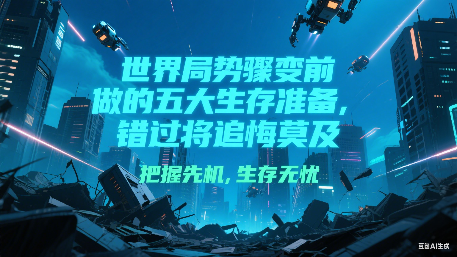 付费文章《世界局势骤变前必做的五大生存准备，错过将追悔莫及》-我爱发帖