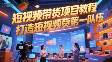 短视频带货项目教程，打造短视频带货第一队伍-我爱发帖