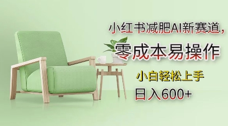 小红书减肥AI新赛道，零成本易操作，日入多张，小白轻松上手【揭秘】-我爱发帖
