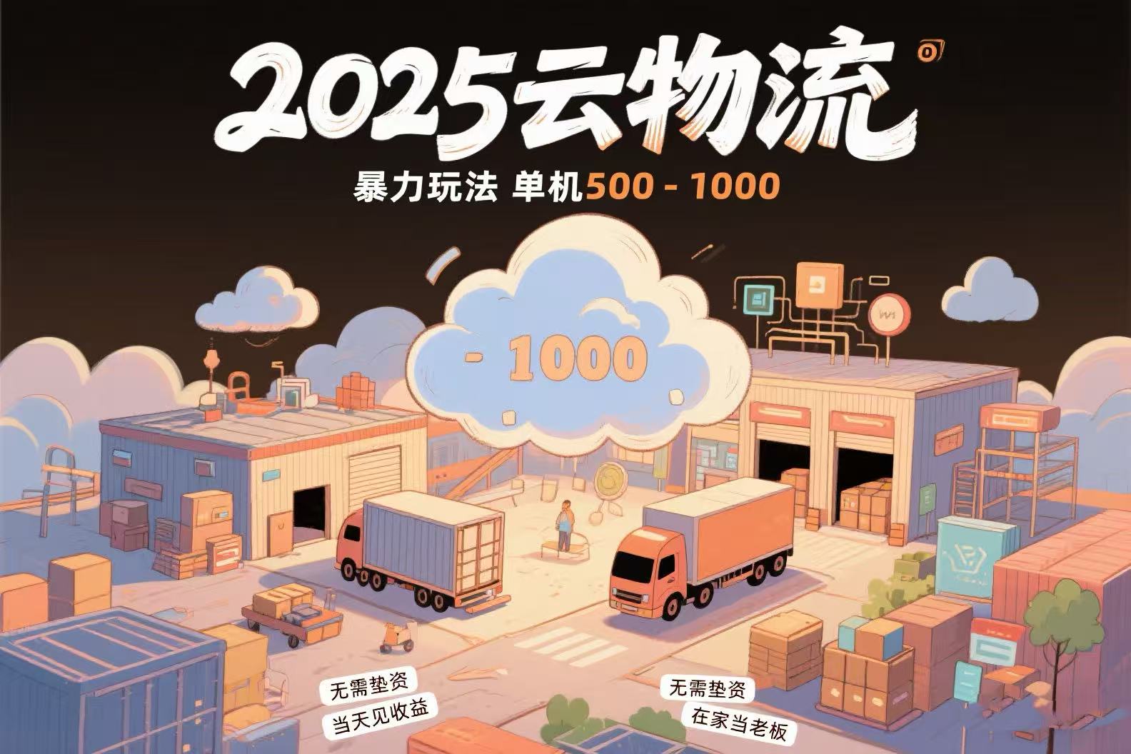 云物流赚差价，项目纯利润500~1000，无需垫资，当天到账。不需要有车，…-我爱发帖