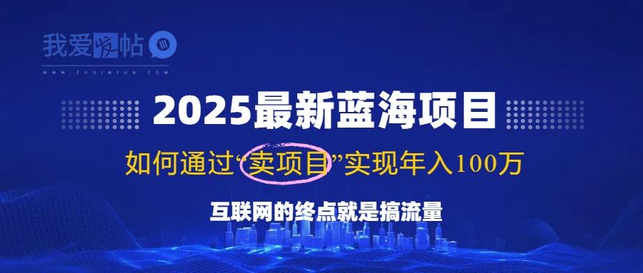 2025最新蓝海项目，零门槛轻松复制，月入10万+，新手也能操作！-我爱发帖