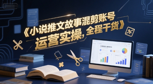 小说推文故事混剪账号运营实操，全程干货-我爱发帖