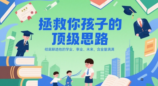 付费文章：拯救你孩子的顶级思路，彻底聊透他的学业、事业、未来，含金量满满-我爱发帖