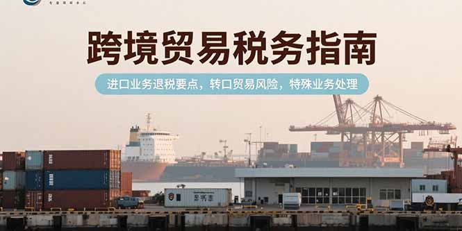 跨境贸易税务指南，进口业务退税要点，转口贸易风险，特殊业务处理-我爱发帖