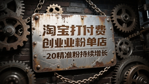 淘宝打付费创业粉单店每天稳定10-20精准粉持续增长【揭秘】-我爱发帖