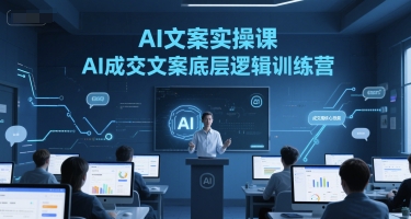 AI文案实操课，AI成交文案底层逻辑训练营-我爱发帖
